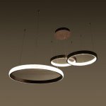 Светильник с ПДУ 88021/3 LED 81Вт 3000-6000К диммер кофе 100х76х4-104 см