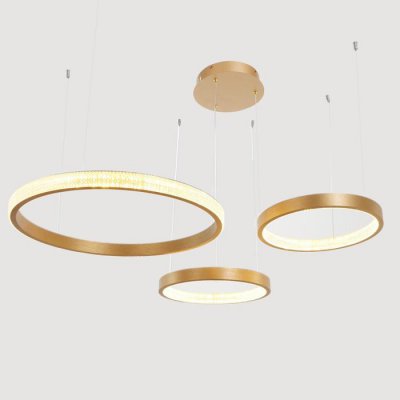 Светильник с ПДУ 88022/3 LED 81Вт 3000-6000К диммер золото 100х76х4-104 см