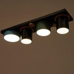 Светильник 35428/4 LED 36Вт 3000-6000К черный-зеленый-синий 65х15х15 см