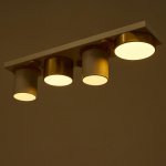 Светильник 35429/4 LED 36Вт 3000-6000К белый-золото 65х15х15 см
