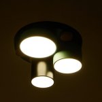 Светильник 35432/3 LED 30Вт 3000-6000К черный-зеленый-синий 28х28х15 см