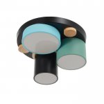 Светильник 35432/3 LED 30Вт 3000-6000К черный-зеленый-синий 28х28х15 см