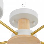 Светильник 35433/5 LED 120Вт 3000-6000К белый-золото 28х28х15 см