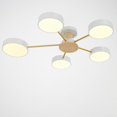 Светильник 35433/5 LED 120Вт 3000-6000К белый-золото 28х28х15 см