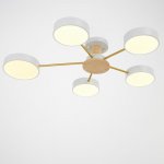 Светильник 35433/5 LED 120Вт 3000-6000К белый-золото 28х28х15 см