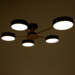 Светильник 35434/5 LED 120Вт 3000-6000К черный-золото 64х78х13,5 см