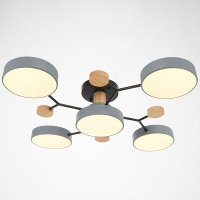 Светильник 35435/5 LED 120Вт 3000-6000К серый-черный 79х79х17 см