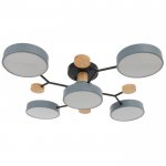 Светильник 35435/5 LED 120Вт 3000-6000К серый-черный 79х79х17 см