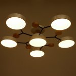 Светильник 35436/6 LED 144Вт 3000-6000К белый-черный 80х80х17 см