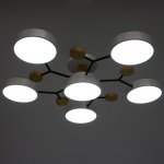 Светильник 35436/6 LED 144Вт 3000-6000К белый-черный 80х80х17 см