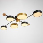 Светильник 35437/7 LED 149Вт 3000-6000К золото-черный 105х70х13,5 см