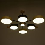 Светильник 35439/7 LED 149Вт 3000-6000К черный-желтый 74х70х13,5 см