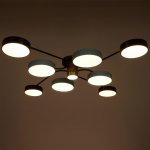 Светильник 35440/9 LED 197Вт 3000-6000К черный-синий 95х95х13,5 см