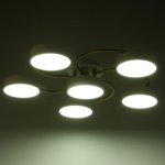 Светильник 35441/6 LED 144Вт 3000-6000К белый-золото 65х65х12 см
