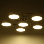 Светильник 35441/6 LED 144Вт 3000-6000К белый-золото 65х65х12 см