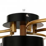 Светильник 35442/6 LED 144Вт 3000-6000К черный-золото 65х65х12 см