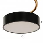 Светильник 35442/6 LED 144Вт 3000-6000К черный-золото 65х65х12 см