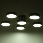 Светильник 35442/6 LED 144Вт 3000-6000К черный-золото 65х65х12 см