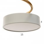 Светильник 35443/4 LED 96Вт 3000-6000К белый-золото 65х65х12 см