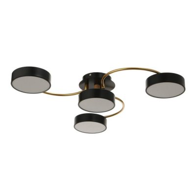 Светильник 35444/4 LED 96Вт 3000-6000К черный-золото 65х65х12 см