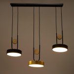 Светильник 35445/3 LED 72Вт 3000-6000К черный-золото 70х18х26 см