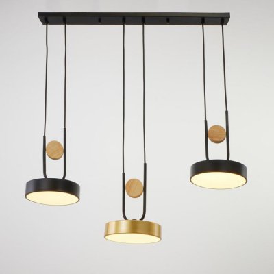 Светильник 35445/3 LED 72Вт 3000-6000К черный-золото 70х18х26 см