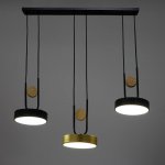 Светильник 35445/3 LED 72Вт 3000-6000К черный-золото 70х18х26 см