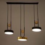 Светильник 35445/3 LED 72Вт 3000-6000К черный-золото 70х18х26 см