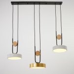 Светильник 35446/3 LED 72Вт 3000-6000К белый-золото 70х18х26 см