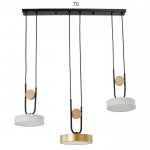 Светильник 35446/3 LED 72Вт 3000-6000К белый-золото 70х18х26 см