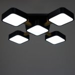 Светильник 35449/5 LED 120Вт 3000-6000К черный 62х62х11,5 см