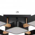 Светильник 35449/5 LED 120Вт 3000-6000К черный 62х62х11,5 см