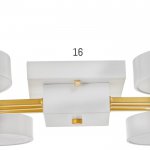 Светильник 35450/6 LED 144Вт 3000-6000К белый-золото 93х58х9,5 см