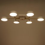 Светильник 35450/6 LED 144Вт 3000-6000К белый-золото 93х58х9,5 см