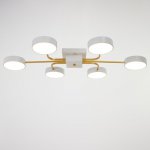 Светильник 35450/6 LED 144Вт 3000-6000К белый-золото 93х58х9,5 см