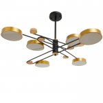 Светильник 35452/6 LED 144Вт 3000-6000К черный-золото 112х96х22 см