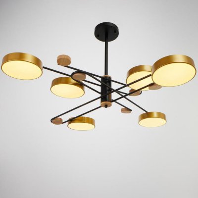 Светильник 35452/6 LED 144Вт 3000-6000К черный-золото 112х96х22 см