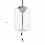 Светильник 85506/1 LED 5Вт хром-прозрачный 18х18х23-123 см