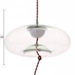 Светильник 85507/1 LED 5Вт хром-прозрачный 30х30х12-112 см