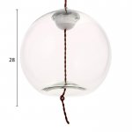 Светильник 85508/1 LED 5Вт хром-прозрачный 28х28х28-128 см