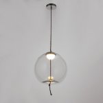 Светильник 85508/1 LED 5Вт хром-прозрачный 28х28х28-128 см