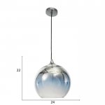 Светильник 85510/1 E27 40Вт хром 25х25х25-125 см