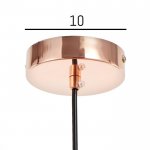 Светильник 34852/1 G9 40Вт розовое золото 18х18х21-121 см