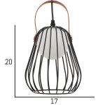 Светильник 34853/1 G9 40Вт черный 18х18х21-121 см