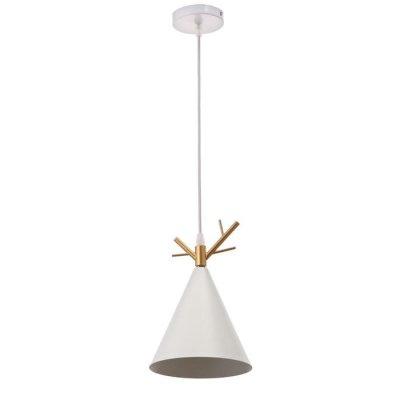 Светильник 34855/1 E27 40Вт белый-золото 18х18х26-126 см