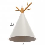 Светильник 34855/1 E27 40Вт белый-золото 18х18х26-126 см