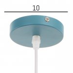 Светильник 34866/1 E27 40Вт синий 16х16х22-122 см