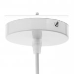 Светильник 34871/1 E27 40Вт белый 23х23х21-121 см