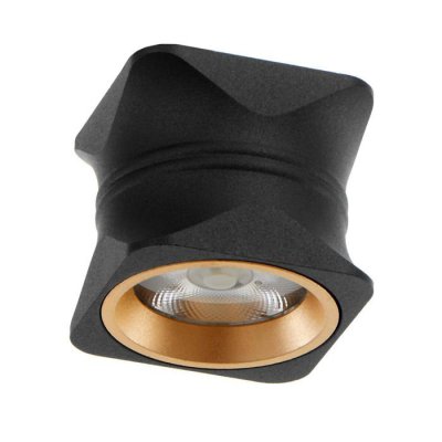 Светильник 86607/1 LED 7Вт 4000К черный-золото 6,3х6,3х5,5 см