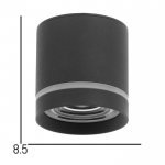 Светильник 86608/1 LED 7Вт 4000К черный 8,5х8,5х9 см